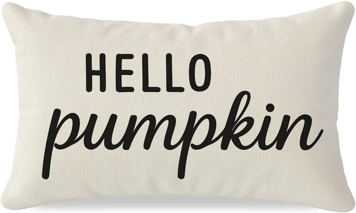 Fall Throw Pillow Covers 12X20, Fall Decorations for Home
