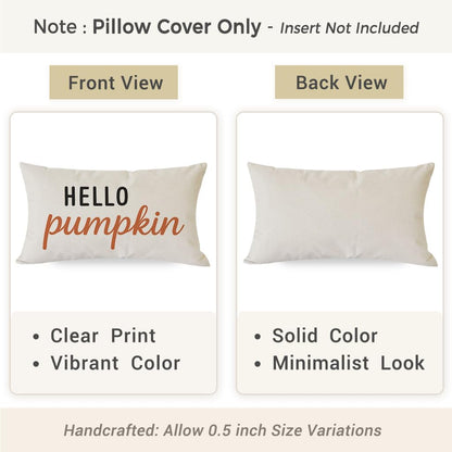 Fall Throw Pillow Covers 12X20, Fall Decorations for Home