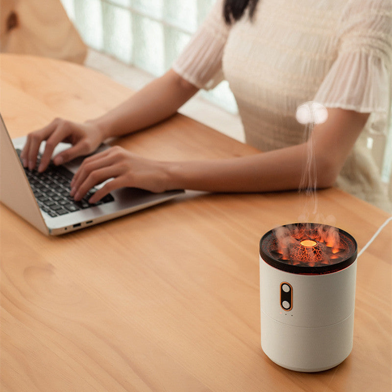 Volcano Flame Diffuser — Jellyfish Mist, USB