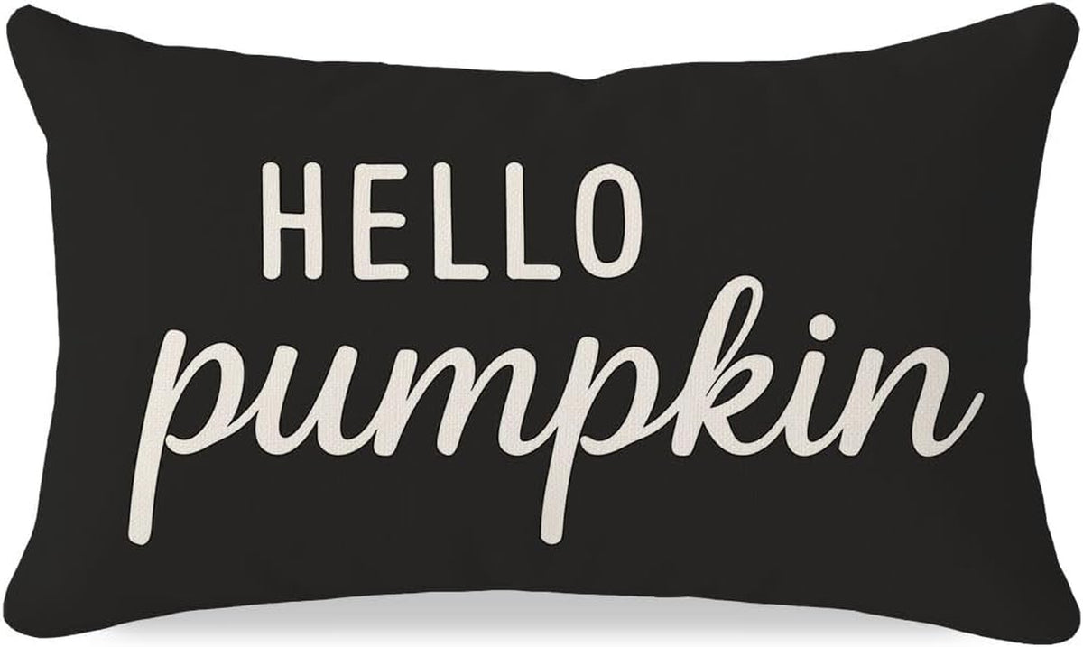 Fall Throw Pillow Covers 12X20, Fall Decorations for Home