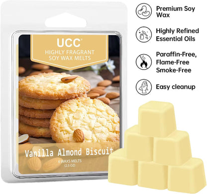 Premium Wax Melts, Fall Variety Fragrance Melts, Scented Soy Wax Melts Cubes, Natural Plant Based Highly Scented Wax Melts Tarts, 4 Pack