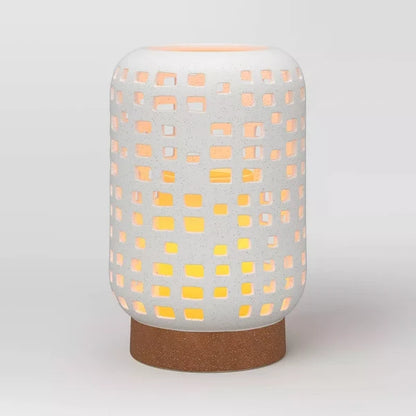 White Ceramic Lantern Candle Holder – Pillar Candle Lantern
