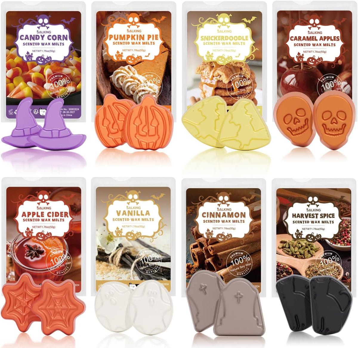 Bakery Scented Wax Melts, Plant Based Natural Wax Melts, 8 Pack