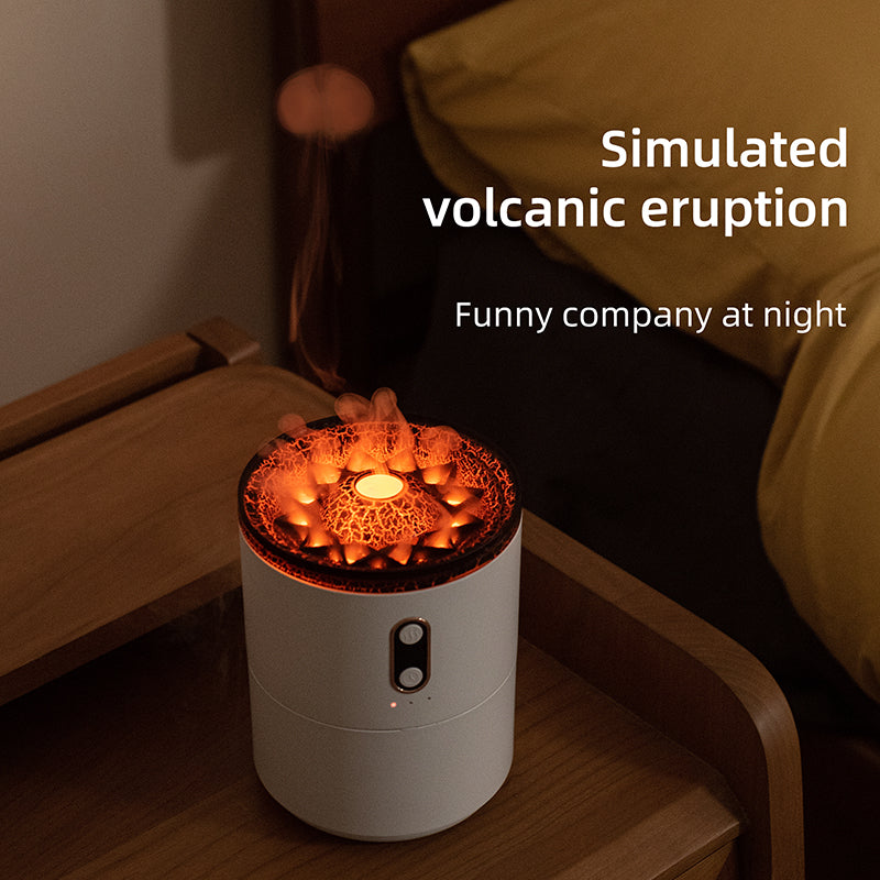 Volcano Flame Diffuser — Jellyfish Mist, USB